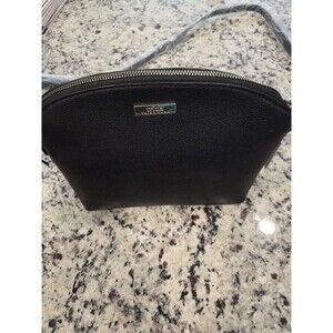 NWT Trina Turk Black Pebbled Vegan Leather Dome Crossbody Bag Purse MSRP $48